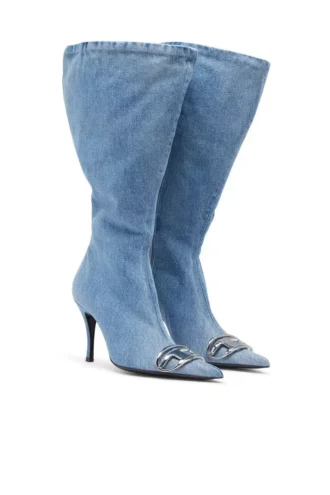 d-venus kb large Stivali al ginocchio larghi D-Venus in denim d-venus kb large Stivali al ginocchio larghi D-Venus in denim