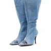 d-venus kb large Stivali al ginocchio larghi D-Venus in denim