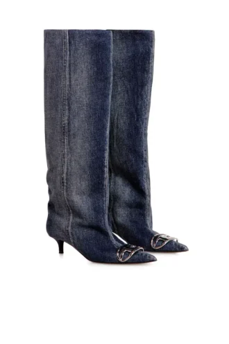 d-venus kb slouchy Stivali al ginocchio D-Venus-Slouchy in denim