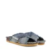 d-woodstock cross D-Woodstock-Crossover ciabatte in denim sfrangiato d-woodstock cross D-Woodstock-Crossover ciabatte in denim sfrangiato