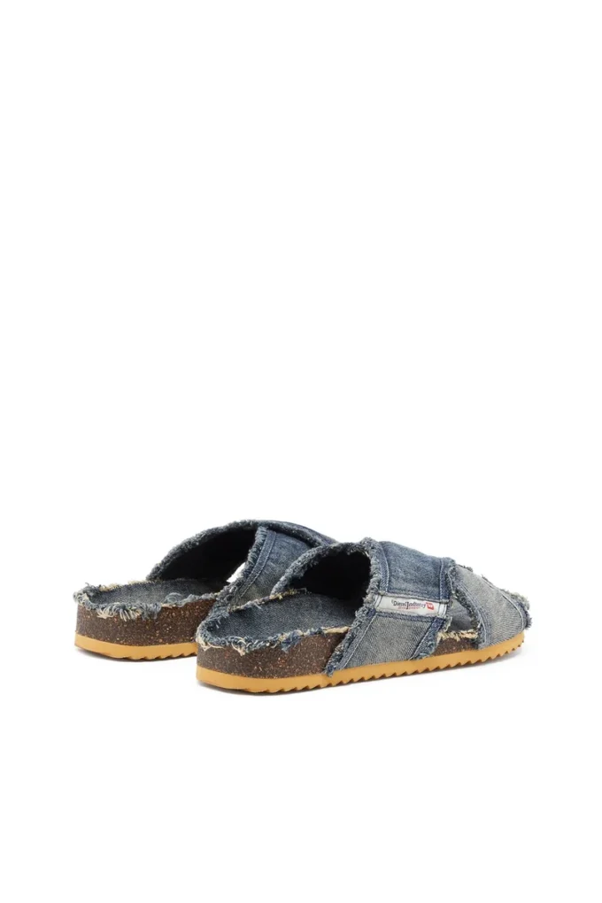 d-woodstock cross D-Woodstock-Crossover ciabatte in denim sfrangiato d-woodstock cross D-Woodstock-Crossover ciabatte in denim sfrangiato