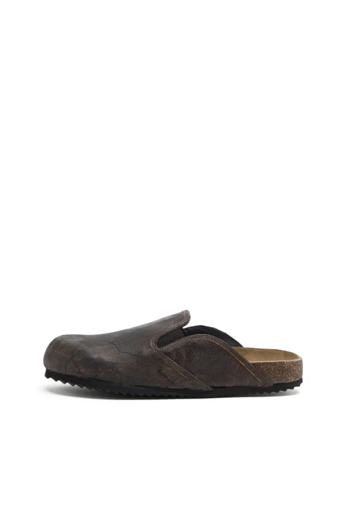 d-woodstock slip-on D-Woodstock-Zoccoli in pelle scamosciata effetto craquelé d-woodstock slip-on D-Woodstock-Zoccoli in pelle scamosciata effetto craquelé