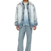 d-wynny jogg Giacca con cappuccio in JoggJeans stampato effetto candeggio d-wynny jogg Giacca con cappuccio in JoggJeans stampato effetto candeggio
