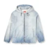 d-wynny jogg Giacca con cappuccio in JoggJeans stampato effetto candeggio d-wynny jogg Giacca con cappuccio in JoggJeans stampato effetto candeggio
