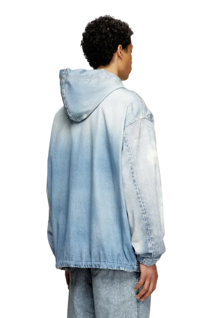 d-wynny jogg Giacca con cappuccio in JoggJeans stampato effetto candeggio d-wynny jogg Giacca con cappuccio in JoggJeans stampato effetto candeggio
