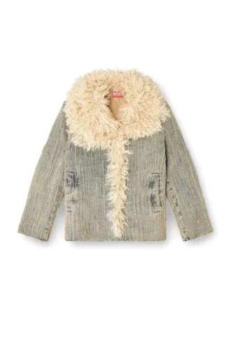de-aconic-s Giacca in denim jacquard con fili fluttuanti