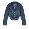 de-ali-s Giacca corta in denim Principe di Galles de-ali-s Giacca corta in denim Principe di Galles