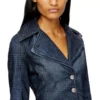 de-ali-s Giacca corta in denim Principe di Galles de-ali-s Giacca corta in denim Principe di Galles