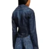 de-ali-s Giacca corta in denim Principe di Galles de-ali-s Giacca corta in denim Principe di Galles