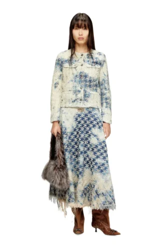 de-annet-fsh1 Gonna midi in denim con trama pied-de-poule