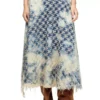 de-annet-fsh1 Gonna midi in denim con trama pied-de-poule de-annet-fsh1 Gonna midi in denim con trama pied-de-poule