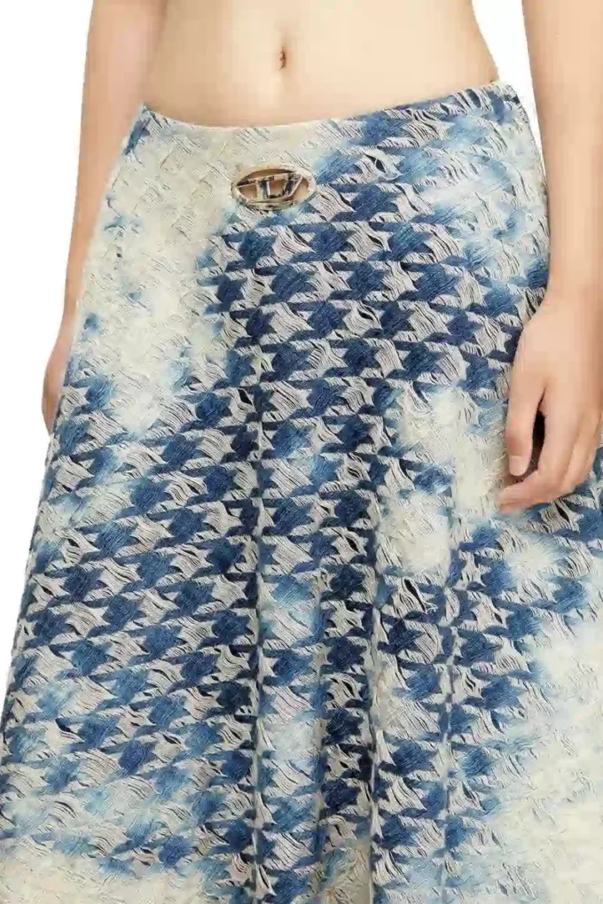de-annet-fsh1 Gonna midi in denim con trama pied-de-poule de-annet-fsh1 Gonna midi in denim con trama pied-de-poule