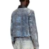 de-ateli-s Giacca corta in denim bouclé grafico de-ateli-s Giacca corta in denim bouclé grafico
