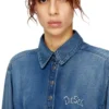 de-drevia-s Abito in denim con ricamo sul retro de-drevia-s Abito in denim con ricamo sul retro