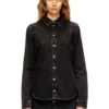 de-eazy Camicia in denim con cuciture a contrasto