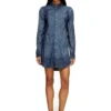 de-eazy dress-s Abito chemisier in fluido denim Principe di Galles