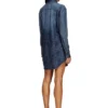 de-eazy dress-s Abito chemisier in fluido denim Principe di Galles