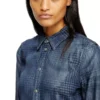 de-eazy dress-s Abito chemisier in fluido denim Principe di Galles