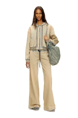 de-giri-crop jogg Felpa con cappuccio e zip in JoggJeans colorati