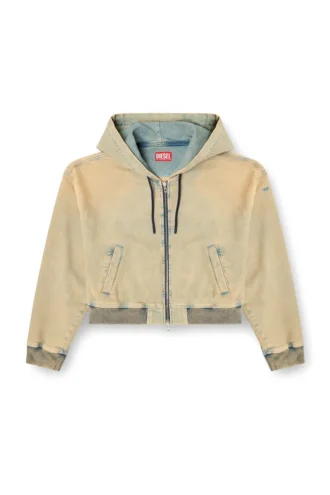 de-giri-crop jogg Felpa con cappuccio e zip in JoggJeans colorati