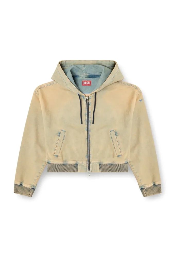 de-giri-crop jogg Felpa con cappuccio e zip in JoggJeans colorati de-giri-crop jogg Felpa con cappuccio e zip in JoggJeans colorati