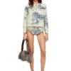 de-grafy-fsh Giacca in denim con trama pied-de-poule de-grafy-fsh Giacca in denim con trama pied-de-poule