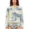 de-grafy-fsh Giacca in denim con trama pied-de-poule de-grafy-fsh Giacca in denim con trama pied-de-poule