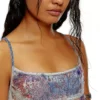 de-held-short-fse Abito midi con spalline in denim con paillettes de-held-short-fse Abito midi con spalline in denim con paillettes
