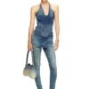 de-janice-s Top con scollo all’americana in denim Reform de-janice-s Top con scollo all’americana in denim Reform