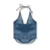 de-janice-s Top con scollo all’americana in denim Reform de-janice-s Top con scollo all’americana in denim Reform