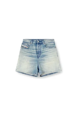 de-jiro Pantaloncini in denim effetto consumato