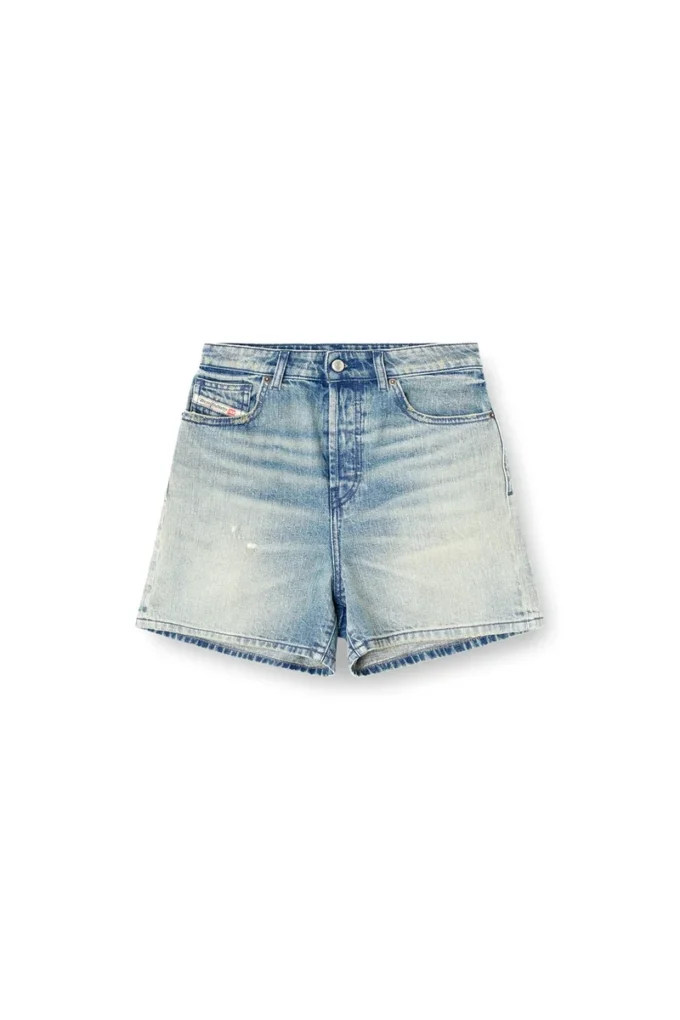 de-jiro Pantaloncini in denim effetto consumato de-jiro Pantaloncini in denim effetto consumato