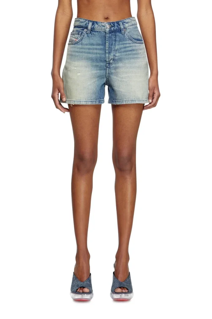 de-jiro Pantaloncini in denim effetto consumato de-jiro Pantaloncini in denim effetto consumato
