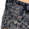 de-jizz-fsh2 Shorts in denim tie-dye pied-de-poule de-jizz-fsh2 Shorts in denim tie-dye pied-de-poule