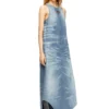 de-lina-s Abito lungo in denim marmorizzato