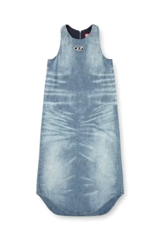 de-lina-s Abito lungo in denim marmorizzato