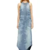 de-lina-s Abito lungo in denim marmorizzato