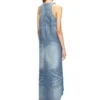 de-lina-s Abito lungo in denim marmorizzato
