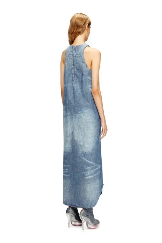 de-lina-s Abito lungo in denim marmorizzato