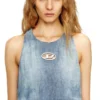 de-lina-s Abito lungo in denim marmorizzato