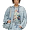 de-marge-fse Giacca oversize in denim cristallo de-marge-fse Giacca oversize in denim cristallo