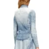 de-masly-fsh Camicia in denim effetto nido d’ape consumato