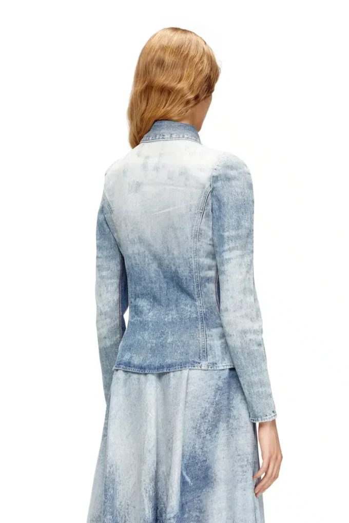de-masly-fsh Camicia in denim effetto nido d’ape consumato