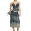 de-mellis-s Top in denim fluido sfumato