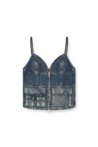 de-mellis-s Top in denim fluido sfumato
