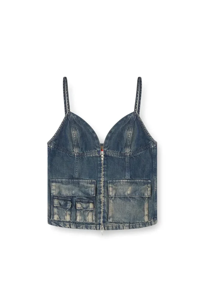 de-mellis-s Top in denim fluido sfumato