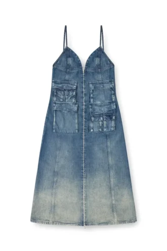 de-melvi-s Abito in denim fluido lavorato al laser