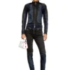 de-morny-s Giacca stile biker in denim bicolore de-morny-s Giacca stile biker in denim bicolore