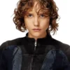 de-morny-s Giacca stile biker in denim bicolore de-morny-s Giacca stile biker in denim bicolore