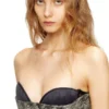 de-olivia-fsh Abito midi in denim con trama pied-de-poule